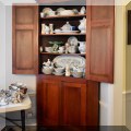 F23. Painted corner cupboard. 